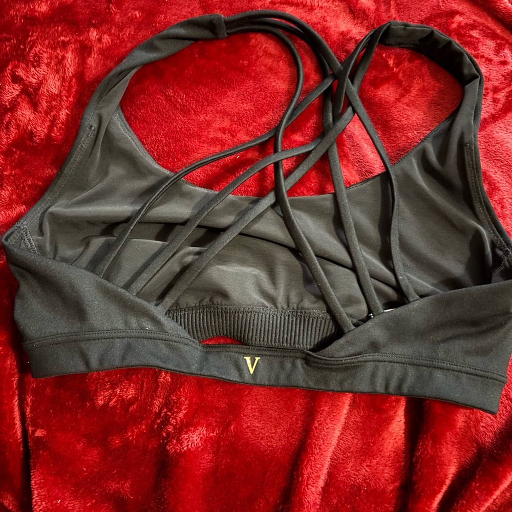 Victoria's Secret Black Strappy Sports Bra